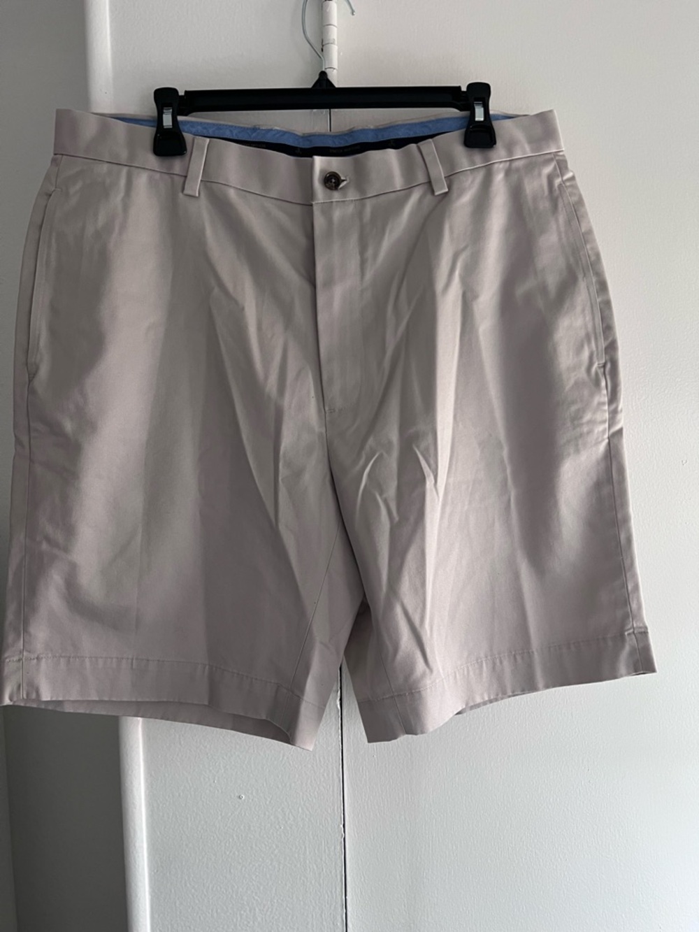 Brooks Brothers beige Flat-Front Shorts